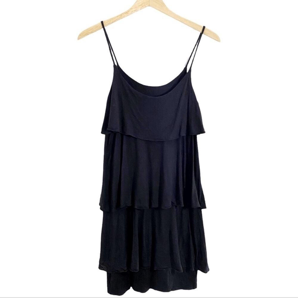 Bread And Butter Black Tiered Dress, Size Medium